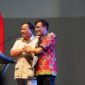 Budiman Sudjatmiko bersama Prabowo mendeklarasikan Kelompok Relawan Prabowo-Budiman Bersatu (Prabu) di Semarang. (Dok. Tim Media Prabowo)
