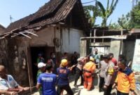 Pujianto, 57 tahun, warga Desa Pelem, Kecamatan Karangrejo, diketahui t sudah berada di dalam sumur berkedalaman 15 meter. (Dok. FIN)
