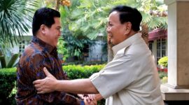 Ketua Umum Partai Gerindra, Prabowo Subianto dan Menteri BUMN Erick Thohir. (Facbook.com/@Erick Thohir)
