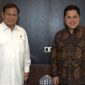 Ketua Umum Partai Gerindra Prabowo Subianto bersama Menteri BUMN, Erick Thohir. (Facbook.com/@Erick Thohir)
