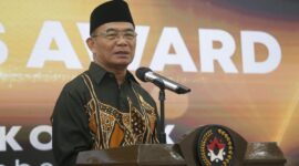 Menko PMK Muhadjir Effendy saat sambutan acara Germas Awards 2023.
