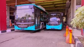 Beberapa bus berbahan bakar listrik akan lakukan uji coba gratis.
