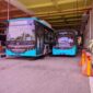 Beberapa bus berbahan bakar listrik akan lakukan uji coba gratis.