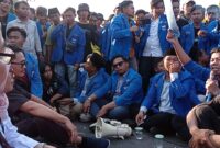 PMII Jatim Lakukan Aksi Demo terkait tambang ilegal di Jatim.