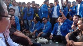 PMII Jatim Lakukan Aksi Demo terkait tambang ilegal di Jatim.