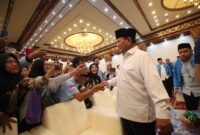 Capres nomor urut 2, Prabowo Subianto menghadiri acara 'Deklarasi Kaukus Generasi Muda Islam' di Balai Kartini, Jakarta. (Dok. Tim Media Prabowo-Gibran)