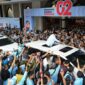 Calon presiden nomor urut dua Prabowo Subianto Menghadiri acara Deklarasi Nasional Gerakan Muslim Persatuan Indonesia Cinta Tanah Air (Gempita) di Grand Sudirman Ballroom. (Dok. Tim Media Prabowo-Gibran)


