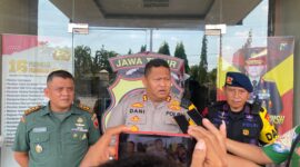 Kapolres Pamekasan AKBP Jazuli Dani Iriawan beri keterangan pers terkait libur Natal 2023 dan Tahun Baru 2024, Kamis (21/12/2023).
