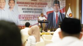 Sekjen Partai Gerindra Ahmad Muzani menghadiri konsolidasi DPC Gerindra Kabupaten Cianjur. (Dok. Media Partai Gerindra)