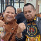 Bupati Jember Hendy Siswanto bersama Ketua PWI Jatim Lutfil Hakim di PWI pusat.
