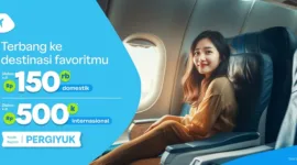 Pesan tiket pesawat serta berbagai akomodasi lain yang dibutuhkan melalui Traveloka. (Dok. Istimewa)