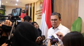 Deputi Bidang Koordinasi Peningkatan Kualitas Kesejahteraan Sosial Kementerian Koordinator Pembangunan Manusia dan Kebudayaan (Kemenko PMK)  Nunung Nuryartono berikan keterangan kepada awak media.