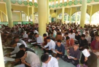 Suasana pondok Ramadhan SMKN 1 Bendo Magetan.