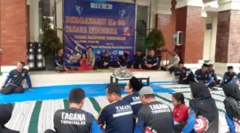 Tagana Trenggalek peringati HUT ke-20 di Kantor Dinas Sosial Kabupaten Trenggalek, Jl. Brigjend Soetean No. 11.