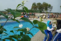 Area kolam renang Pangonan, Desa Sukosari yang dijadikan terapi senam ampet-ampet anus untuk para lansia.