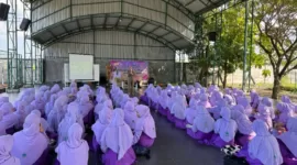 Seminar bermartabat terkait bahaya bullying di SMP Progresif Pondok Pesantren Bumi Sholawat, Rabu (29/5/2024)