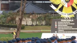 Upacara peringatan Hari Lahir Pancasila 2024 di Kota Dumai.