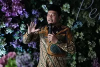 Plt Bupati Sidoarjo Subandi dalam acara Pengelolaan Data dan Produksi Konten Kreatif dengan Artificial Intelligence (AI) di Resto Jie Poek Dw Sidoarjo. 