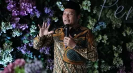 Plt Bupati Sidoarjo Subandi dalam acara Pengelolaan Data dan Produksi Konten Kreatif dengan Artificial Intelligence (AI) di Resto Jie Poek Dw Sidoarjo. 