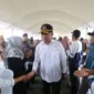 Menko Muhadjir disambut warga penerima huntap di Kelurahan Tondo, Kecamatan Mantikulore, Kota Palu, pada Jumat (14/6/2024).