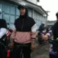 Calon Bacawabup Sidoarjo 2024 Mimik Idayana saat pimpin komunitas Gowes Emak-emak Sidoarjo.