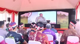  Hari Bhayangkara ke-78, Polda Jawa Timur dan jajaran melaksanakan program penghijauan berupa penanaman pohon, dan ketahanan pangan.