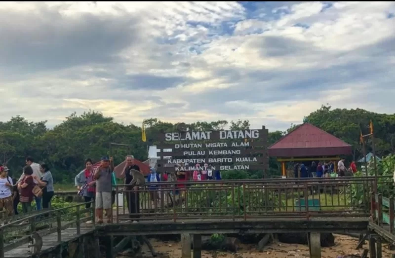 Wisata Pulau Kembang, Barito Kuala, Kalimantan Selatan.