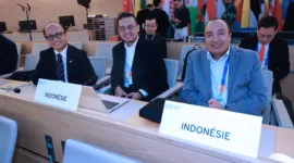 Pemerintah Indonesia hari ini melakukan pemilihan anggota Governing Body (GB) International Labour Organization (ILO) yang berlangsung pada sesi ke-112 Konferensi Perburuhan International Labour Conference (ILC). Pemilihan ini akan menentukan anggota GB untuk periode Juni 2024 hingga Juni 2027. (Foto: Humas Menaker)