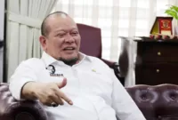 Ketua DPD RI AA LaNyalla Mahmud Mattalitti menyoroti penetapan harga gabah oleh Bapanas yang tak menguntungkan petani. (foto: tim media LaNyalla)  