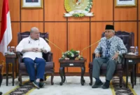 Ketua DPD RI AA LaNyalla Mahmud Mattaliitti bersama Amin Rais. (foto: Tim Media LaNyalla)