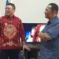 Wabup Malang Didik Gatot Subroto didampingi Ketua PWI Malang Raya Ir Cahyono ketika berkunjung di Sekretariat PWI Malang Raya.