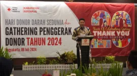 Plt Bupati Sidoarjo H Subandi SH MKn hadir dalam kegiatan gathering di Cavinton Hotel Yogyakarta.