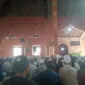 Jamaah tabligh se Jawa Timur berkumpul di Pondok Pesantren Al-Fatah, Desa Temboro, Kecamatan Maospati, Magetan, Jawa Timur, Sabtu (13/7/2024). 