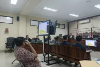 Suasana sidang di Pengadilan Tipikor Surabaya.