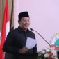 Plt Bupati Subandi berikan sambutan di acara HUT ke-62 PWRI.