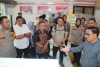 Kapolresta Sidoarjo Kombes. Pol. Christian Tobing sambut Tim independen Kementerian PAN-RB di 