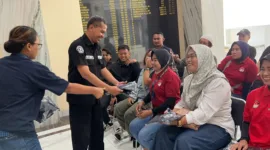 Si Humas Polresta Sidoarjo, diadakan pertemuan gayeng bareng netizen di wilayah Kabupaten Sidoarjo, Jumat (5/7/2024). 