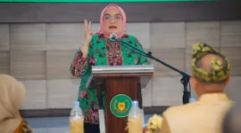 Direktur Jenderal Pembinaan Hubungan Industrial dan Jaminan Sosial Tenaga Kerja Kemnaker, Indah Anggoro Putri. (foto: humas kemnaker)