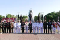 Pemerintah Kabupaten Sidoarjo gelar Upacara Penurunan Bendera Merah Putih di Alun-Alun Kabupaten Sidoarjo pada Sabtu (17/08). 