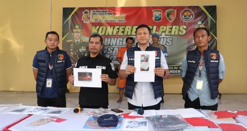 Kasat Reskrim Polresta Sidoarjo Kompol Agus Sobarnapraja, berikan keterangan pers, Kamis (1/8/2024).