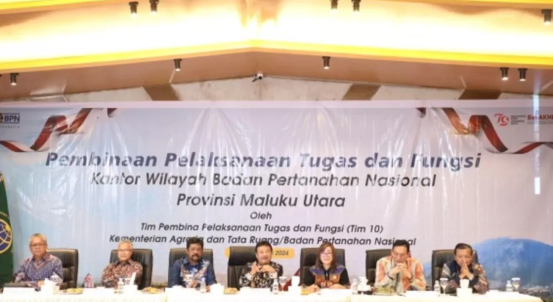 Kegiatan Monitoring dan Evaluasi Pelaksanaan Program Strategis di Provinsi Maluku Utara, Selasa (30/07/2024).