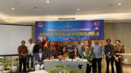 Diskusi tentang Indeks Keterbukaan Informasi Publik (IKIP) di Provinsi Jatim, Jumat (3/8) di Hotel JW Marriot, Surabaya.