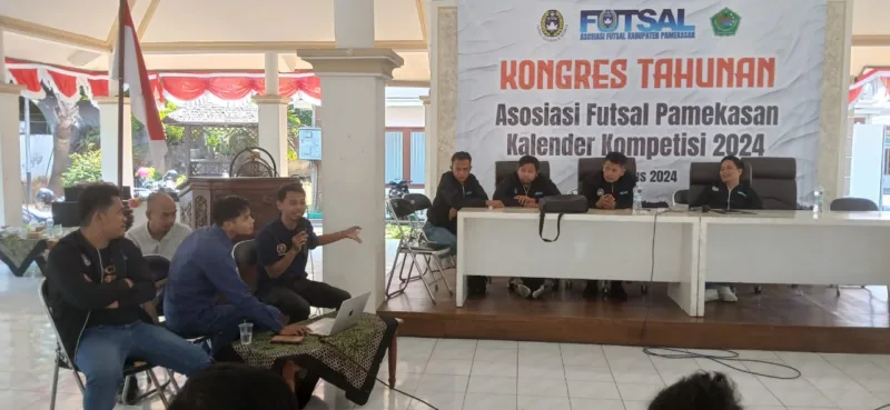 Afkab PSSI Pamekasan mengesahkan SIWO PWI jadi Operator Kompetisi Futsal 2024.
