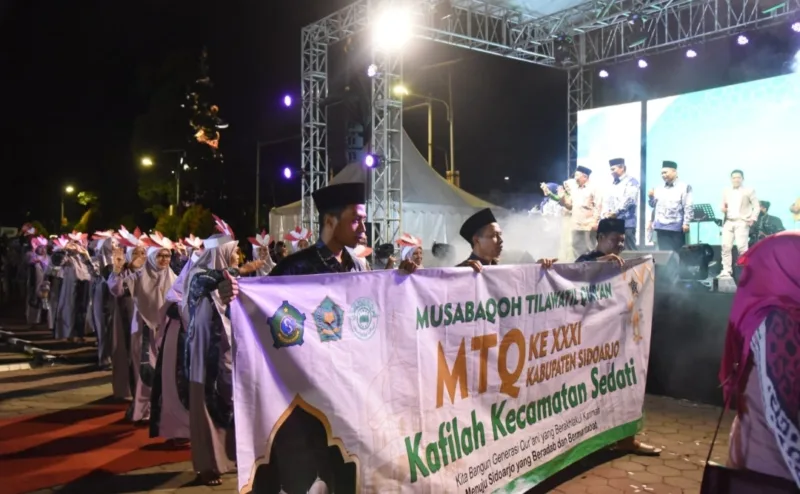 MTQ Kabupaten Sidoarjo ke XXXI tahun 2024 dibuka di Alun-alun Sidoarjo, Jum'at (9/8/2024). 