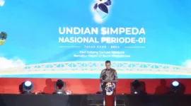 Dirut Bank Jatim Busrul Iman sambutan diacara Undian Tabungan Simpeda Periode 1 Tahun XXXV-2024 di Kantor Gubernur Kalimantan Barat (Kalbar) pada hari Kamis (8/8).