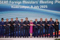 Pertemuan Menteri-menteri Luar Negeri ASEAN (AMM'58), yang dibuka Rabu (9/7/2025) di Kuala Lumpur Convention Centre.