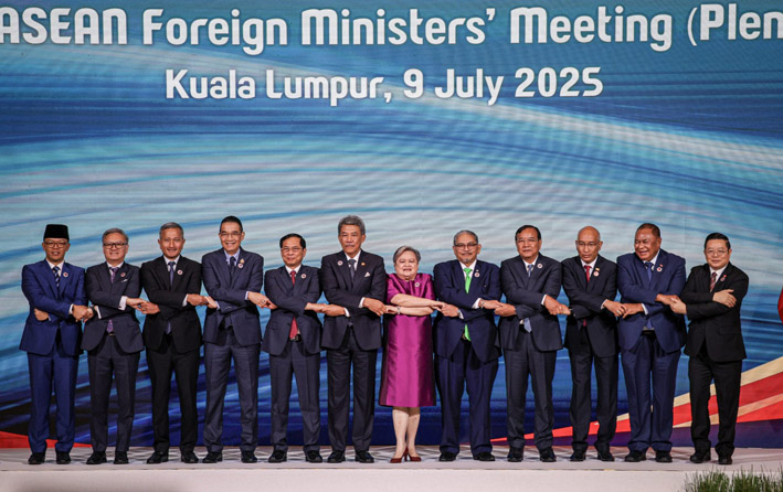 Pertemuan Menteri-menteri Luar Negeri ASEAN (AMM'58), yang dibuka Rabu (9/7/2025) di Kuala Lumpur Convention Centre.