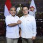 4. Sugiono bersama Dasco Ahmad dan jajaran Gerindra serukan loyalitas kader jelang pemerintahan baru Prabowo. (Dok. Partai Gerindra)