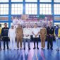 Ketua Umum Pengurus Besar Muaythai Indonesia (PBMI), yang juga anggota Dewan Perwakilan Daerah (DPD) RI, AA LaNyalla Mahmud Mattalitti saat membuka Kejurnas Muaythai 2025 yang berlangsung di Mataram, Nusa Tenggara Barat, Selasa (16/9/2025).