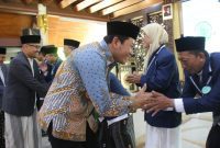 Bupati Sidoarjo menghadiri Pengukuhan dan Rapat Kerja Dewan Pimpinan Majelis Ulama Indonesia MUI Kabupaten Sidoarjo Masa Khidmat 2025- 2030 di pendopo Delta Wibawa Sidoarjo, Sabtu (20/9/2025).